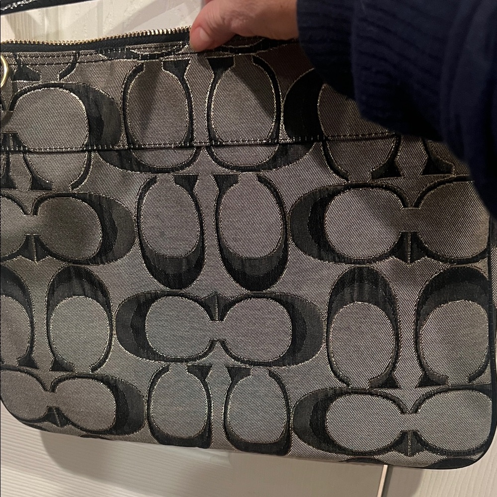 Coach Brown Signature Shoulder Bag - Picture 10 of 13